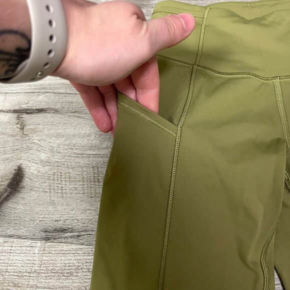 Lululemon Athletic Fast & Free HR Tight 25” Yoga Pants NWT Bronzed Green Size 2 - Picture 4 of 10